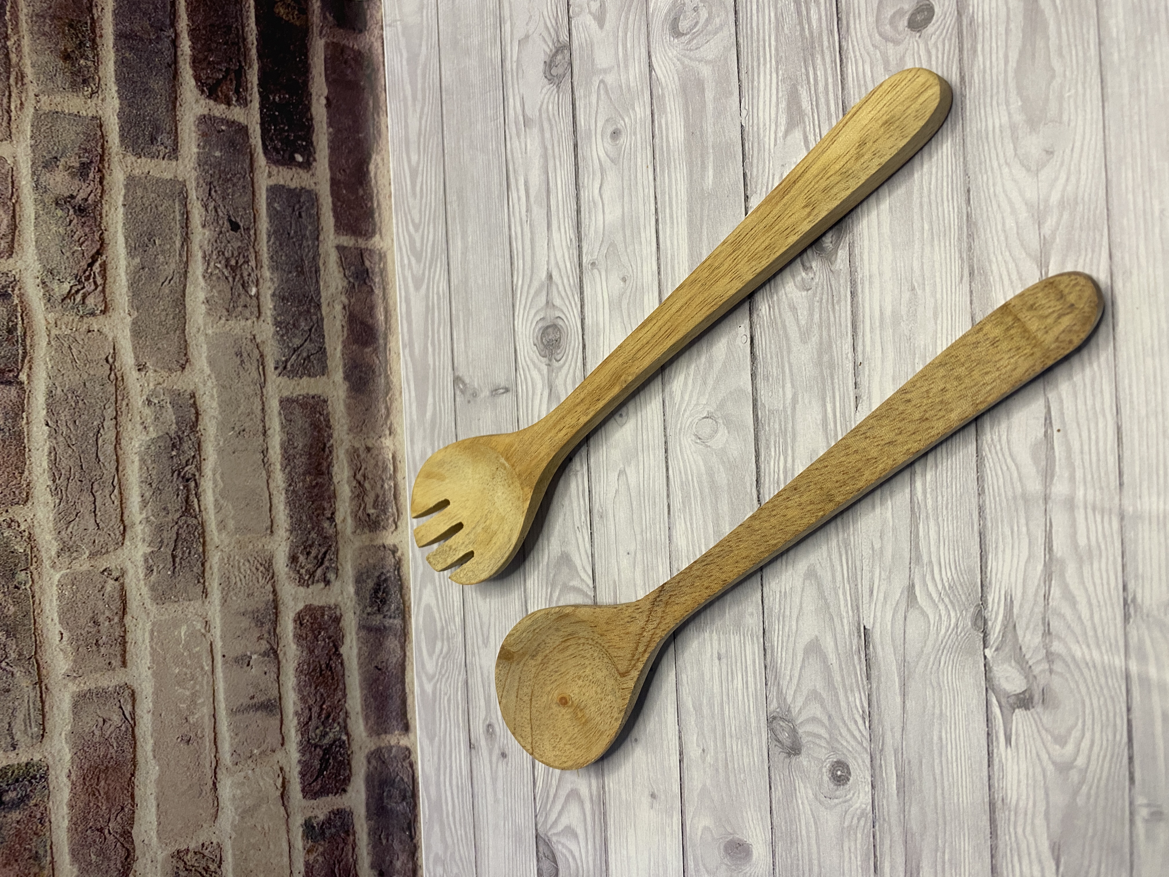 Premium Wooden Spoon and Fork
